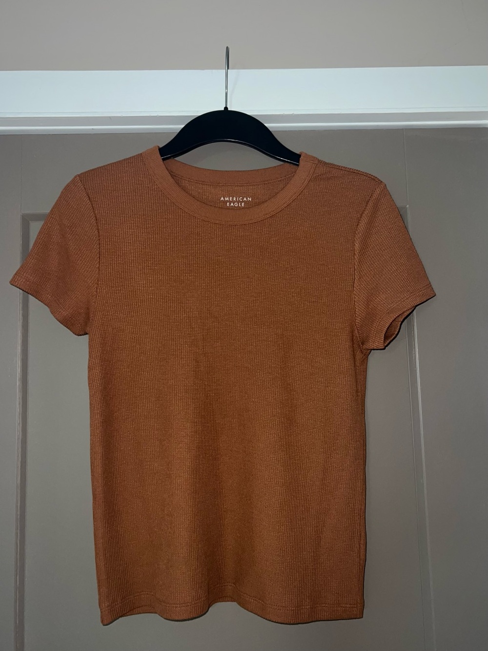 NWT American Eagle Short Sleeve Waffle Tee - Rust